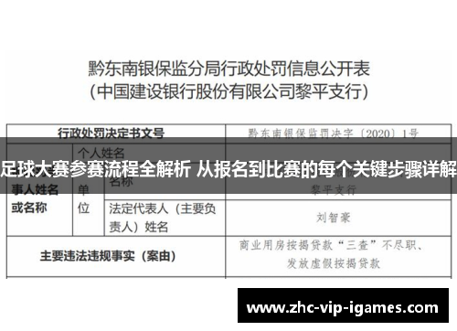 足球大赛参赛流程全解析 从报名到比赛的每个关键步骤详解